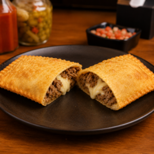 Pastel de Carne com Cheddar e Bacon